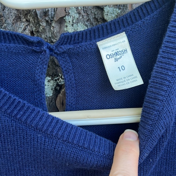 Osh Kosh Girls Sweater Dress Flannel Skirt EUC - Picture 2 of 10